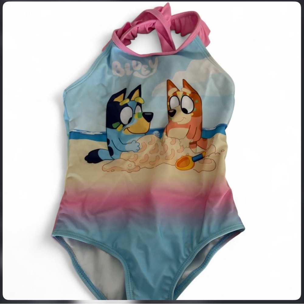 Adorable Cartoon Beach Kids Swim One Piece